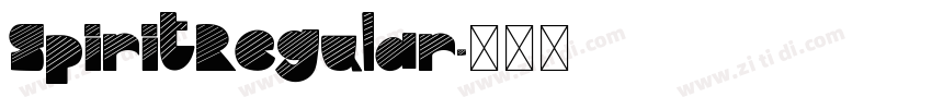 SpiritRegular字体转换