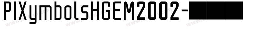 PIXymbolsHGEM2002字体转换