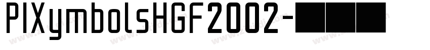 PIXymbolsHGF2002字体转换