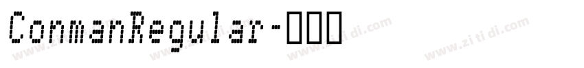 ConmanRegular字体转换