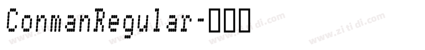 ConmanRegular字体转换