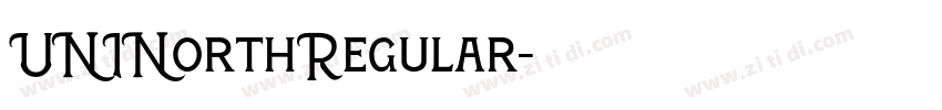 UNINorthRegular字体转换