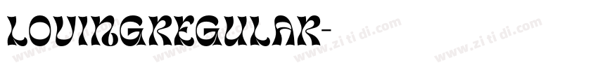 LovingRegular字体转换