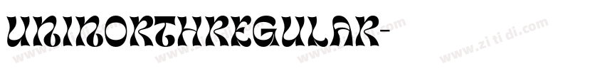 UNINorthRegular字体转换