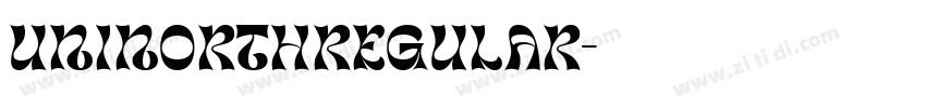 UNINorthRegular字体转换