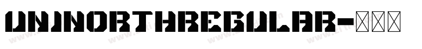 UNINorthRegular字体转换