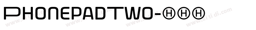PhonepadTwo字体转换