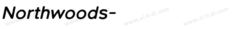 Northwoods字体转换
