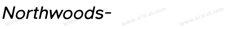 Northwoods字体转换