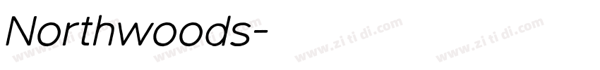 Northwoods字体转换