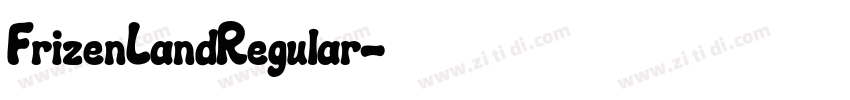 FrizenLandRegular字体转换