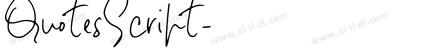 QuotesScript字体转换