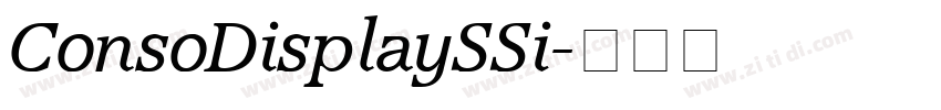 ConsoDisplaySSi字体转换