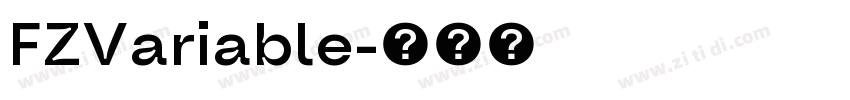 FZVariable字体转换