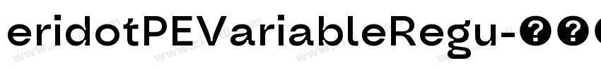 eridotPEVariableRegu字体转换