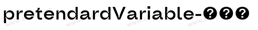 pretendardVariable字体转换