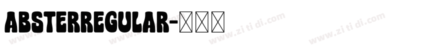 ABSTERRegular字体转换