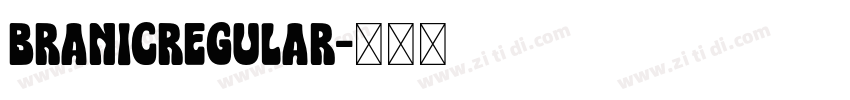 BRANICRegular字体转换
