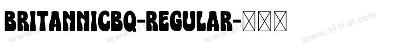 BritannicBQ-Regular字体转换