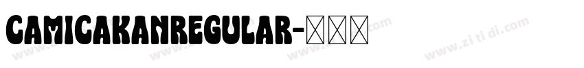 CamicakanRegular字体转换