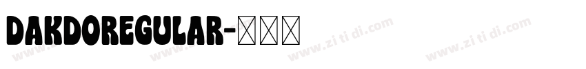 DAKDORegular字体转换