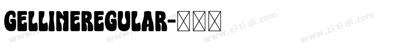 GellineRegular字体转换
