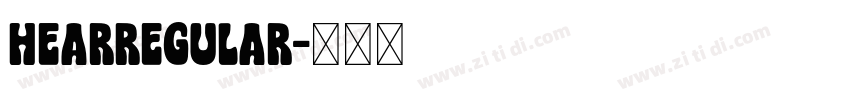 HearRegular字体转换