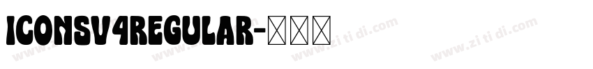 IconsV4Regular字体转换