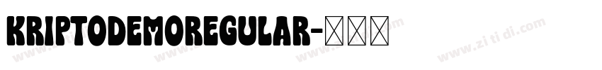 KriptoDEMORegular字体转换