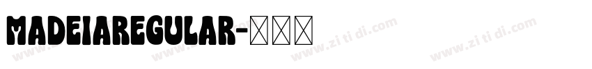 MadeiaRegular字体转换