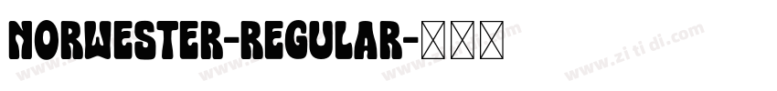 Norwester-Regular字体转换