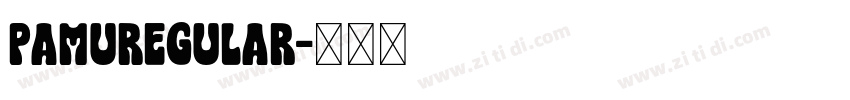 PAMURegular字体转换