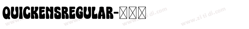 QUICKENSRegular字体转换
