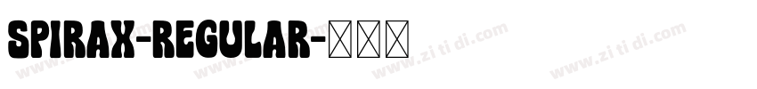 Spirax-Regular字体转换