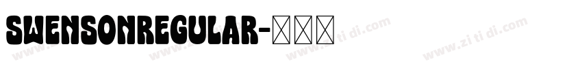 SwensonRegular字体转换