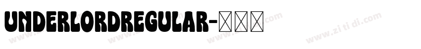 UnderlordRegular字体转换