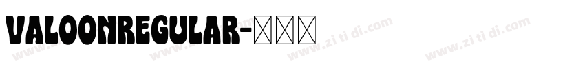 ValoonRegular字体转换