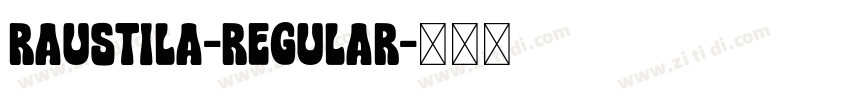 raustila-Regular字体转换