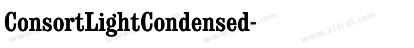ConsortLightCondensed字体转换
