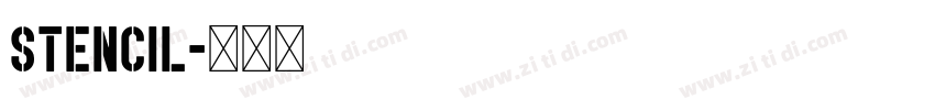 Stencil字体转换
