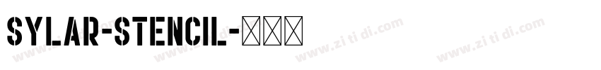 Sylar-Stencil字体转换
