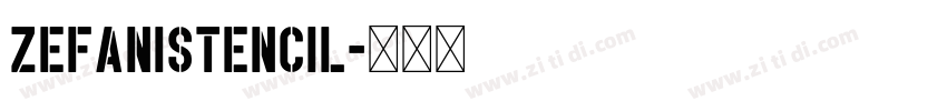 ZefaniStencil字体转换