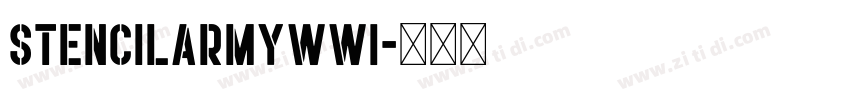 stencilArmyWWI字体转换