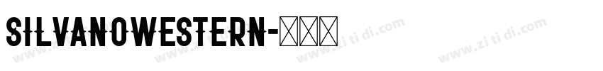 SilvanoWestern字体转换