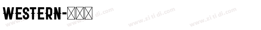 western字体转换
