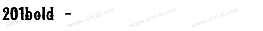 201bold下载字体转换