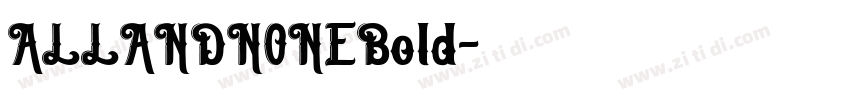 ALLANDNONEBold字体转换