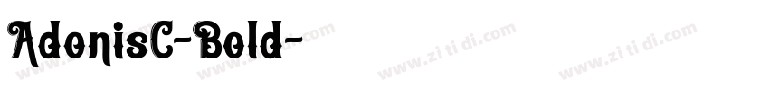 AdonisC-Bold字体转换