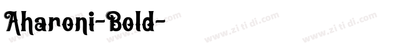 Aharoni-Bold字体转换