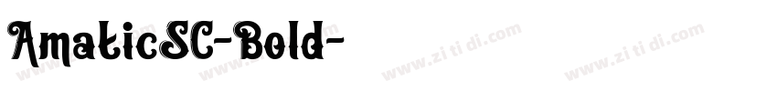 AmaticSC-Bold字体转换